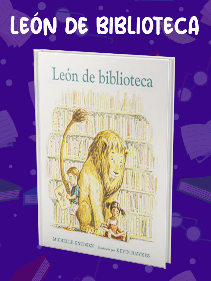 León de biblioteca image